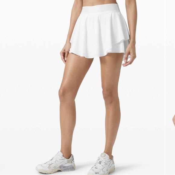 lululemon athletica Dresses & Skirts - Lululemon Court Rival High Rise Skirt - White